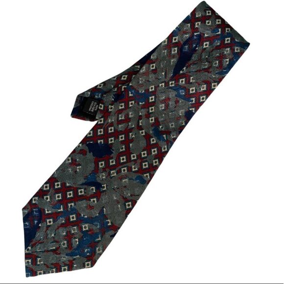 HARRY Rosen 100% Silk Printed Tie - Picture 1 of 5